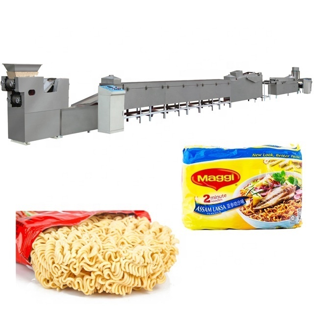 Automatic 30000pcs per 8hrs pasta frying noodles Instant Noodle Production Line / Ramen Making machine