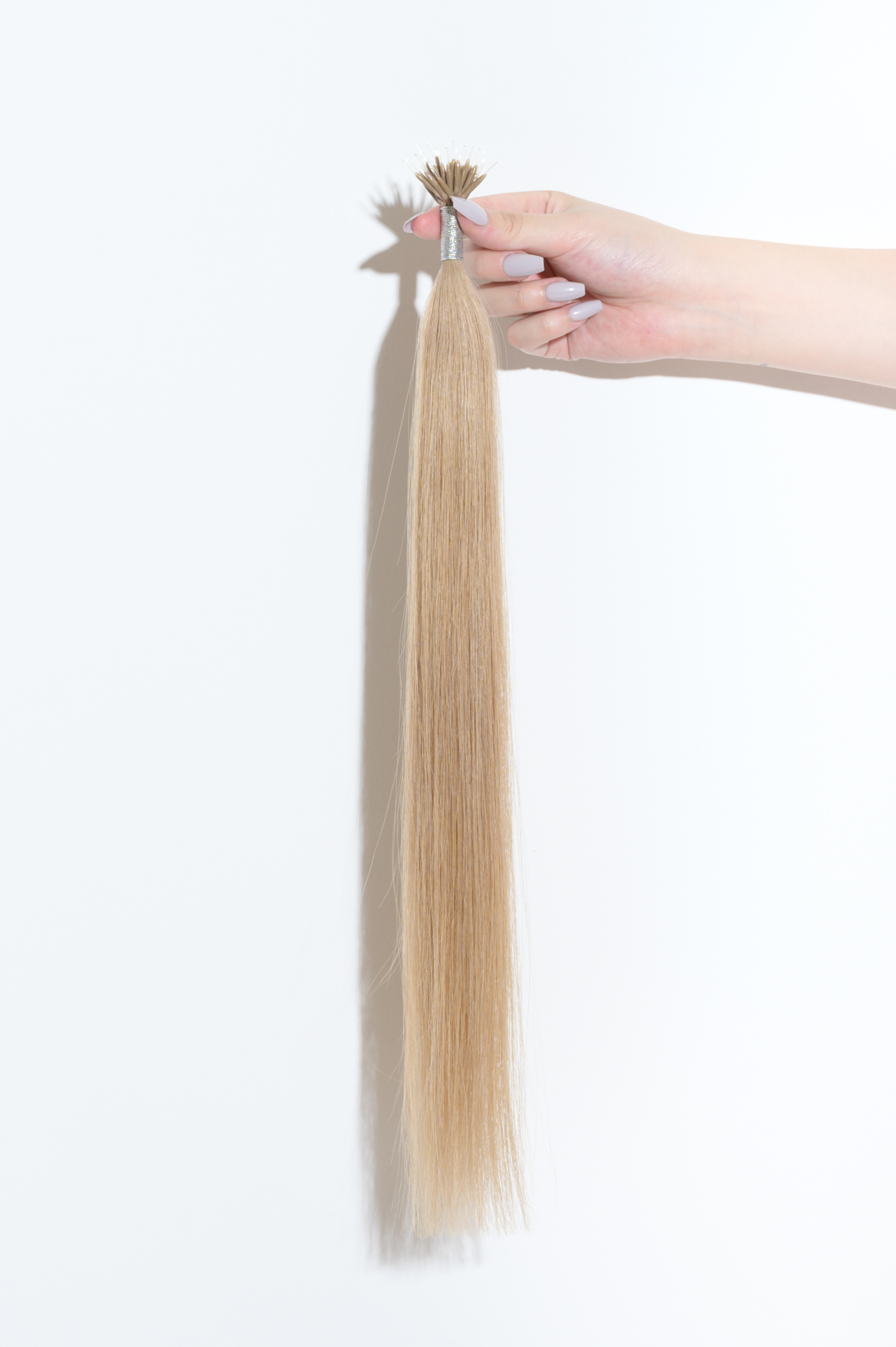 Superior Hair 16 inch Light Color Double Drawn Russian Nano Ring Human Virgin Hair Keratin Hair Extension wholesale