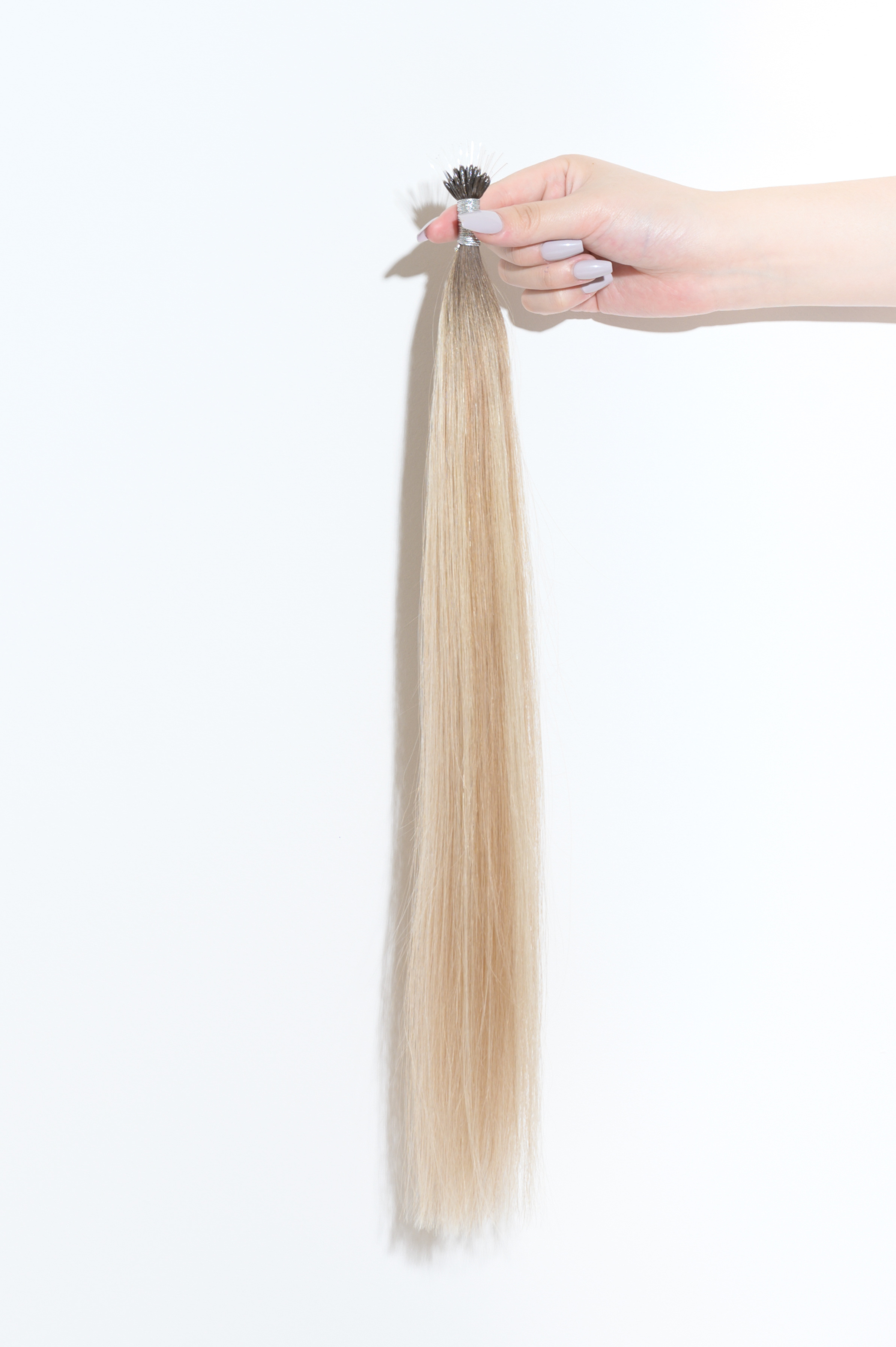 Superior Hair 16 inch Light Color Double Drawn Russian Nano Ring Human Virgin Hair Keratin Hair Extension wholesale