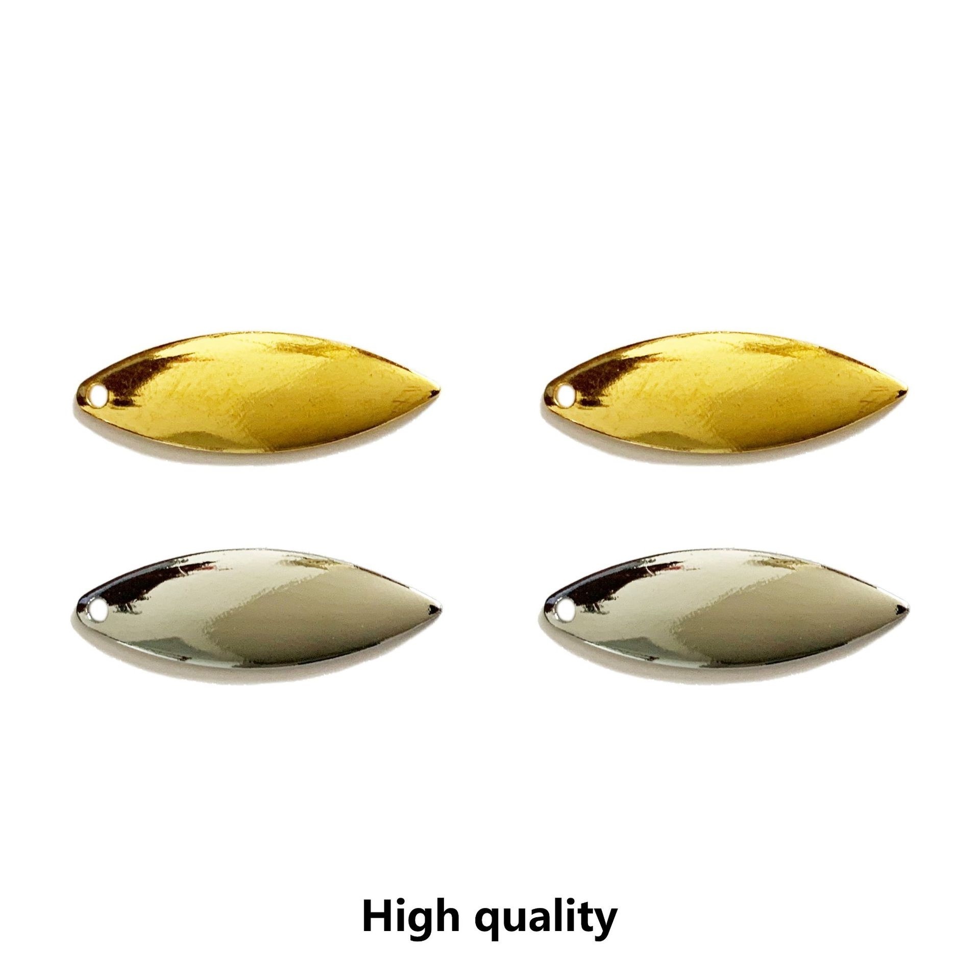 SUPERIORFISHING Spinner Blade Willow Leaf Brass Perch Bait Lure Spinnerbait Bass Fishing Spinner Blade HY12