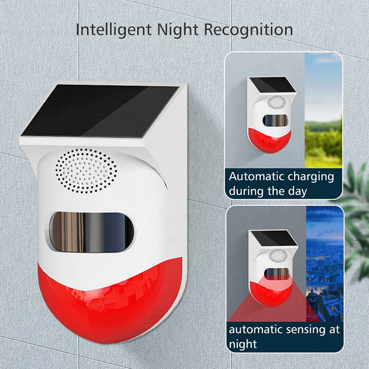 Wholesale Direct Sales CT80WR Home Security Tuya Smart Wifi Alarm System Movement Solar PIR Detector