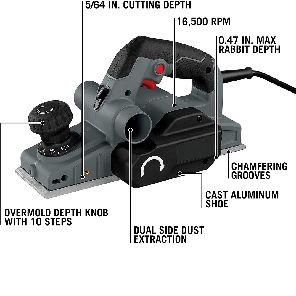 New Model Portable Power Woodworking Mini Hand Planer Electric Wood Planer Thicknesser Machine