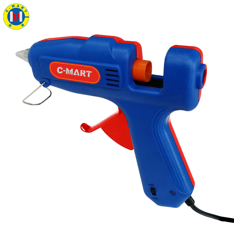 C-Mart Hot Selling 60W Professional Quality Anti-drip Multi-functional Stick Electric Hot Melt Glue Gun