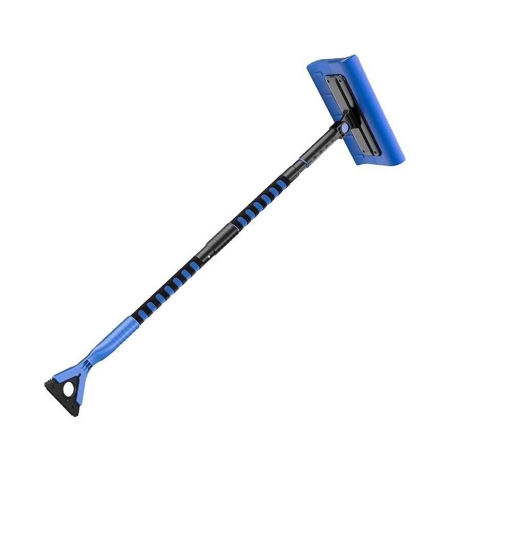 Extendable Snow Broom Brush Foam Handle 270 Degree Rotatable Snow Cleaner Car Snow Shovel Pusher