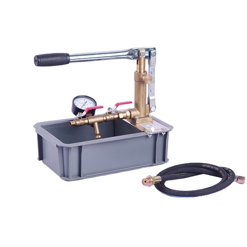 Hot Sale Plumbing Tool Manual Water Pipe Pressure Testing Equipment  Portable Hydraulic Pump Test Stand For Sale