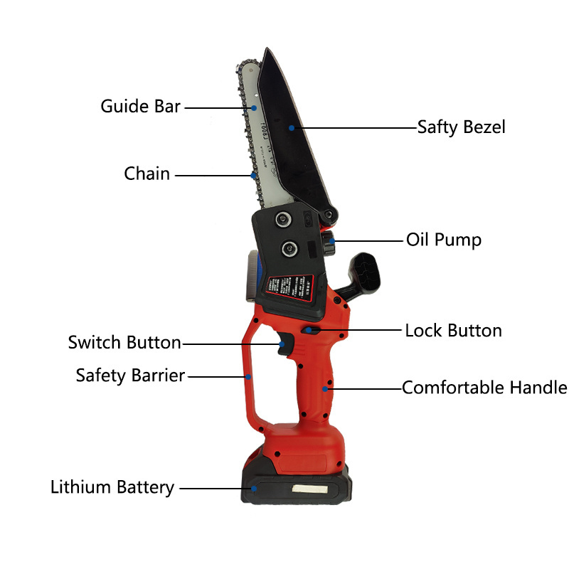 8 inch Professional Portable Saw Brushless Wireless High Efficiency  Digital Display Electric Chainsaw parkside chainsaw