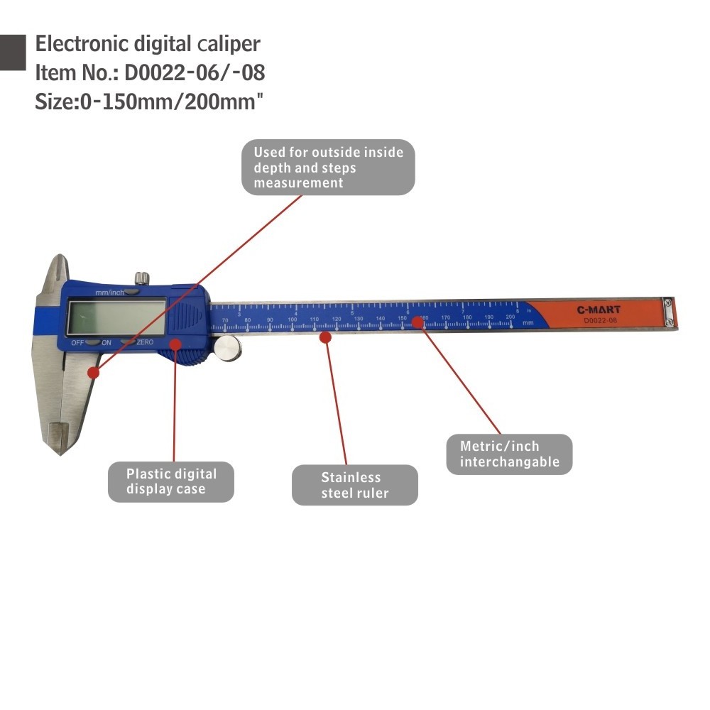 150mm Brand quality guarantee Stainless Steel Digital caliper Electronic Digital Vernier Caliper