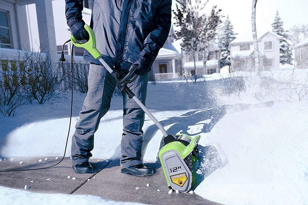 Garden Snow Remova Thrower Shovel Blower Power Snow Shovel 12 Inch Electric  machine wheeled snow shovel