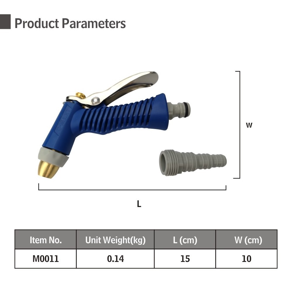 Suitable Spray Brass Hose Nozzle For All 13mm Water Faucet With Or Without Threads