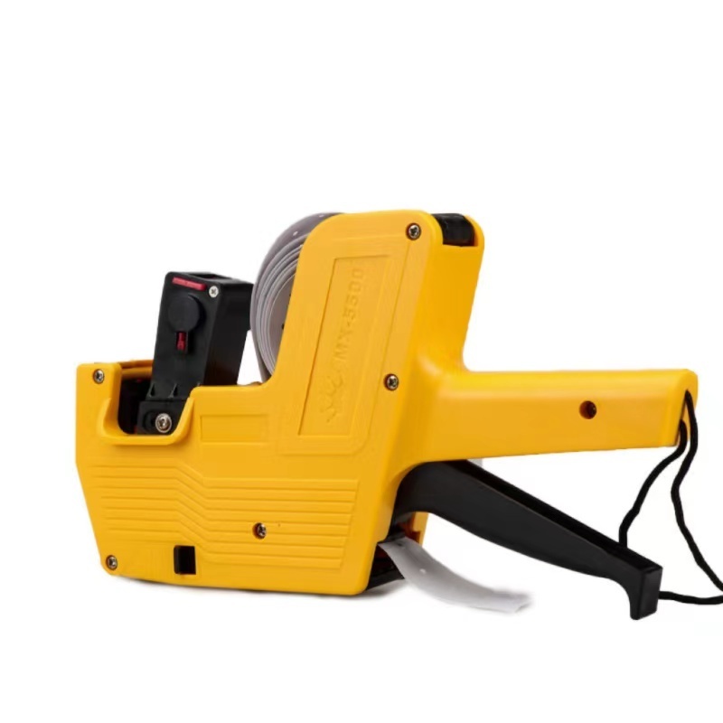 Labeler Handheld Price Labelling Gun Yellow Red Blue Customized Money Time Hips Lead Packing Boxes Pcs Color