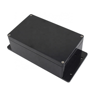 200*120*75mm Plastic Enclosure with ear for Outdoor Electronic waterproof junction box Enclosures electronics box black color