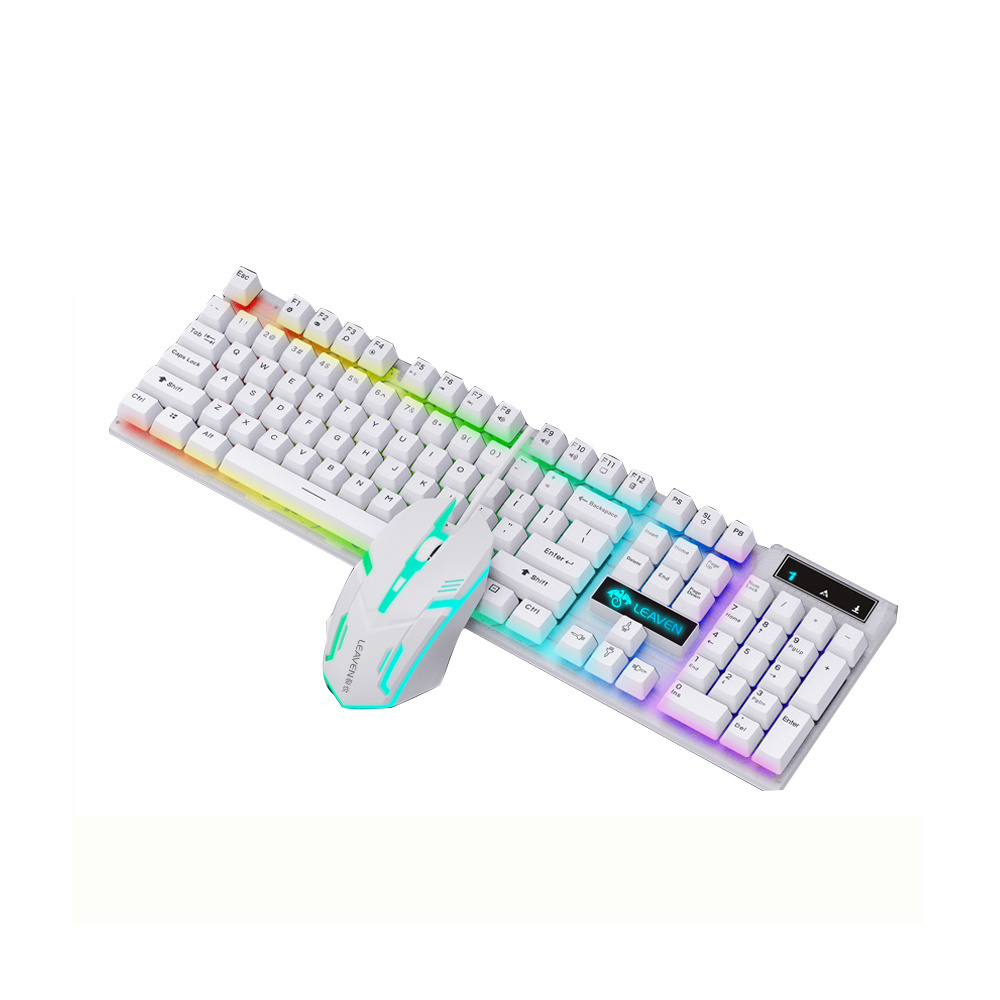 Computer Office Gaming USB Wired Backlight Keyboard Mouse Combos