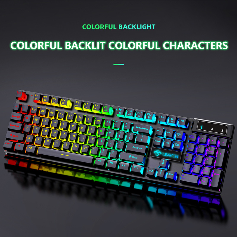 Computer Office Gaming USB Wired Backlight Keyboard Mouse Combos