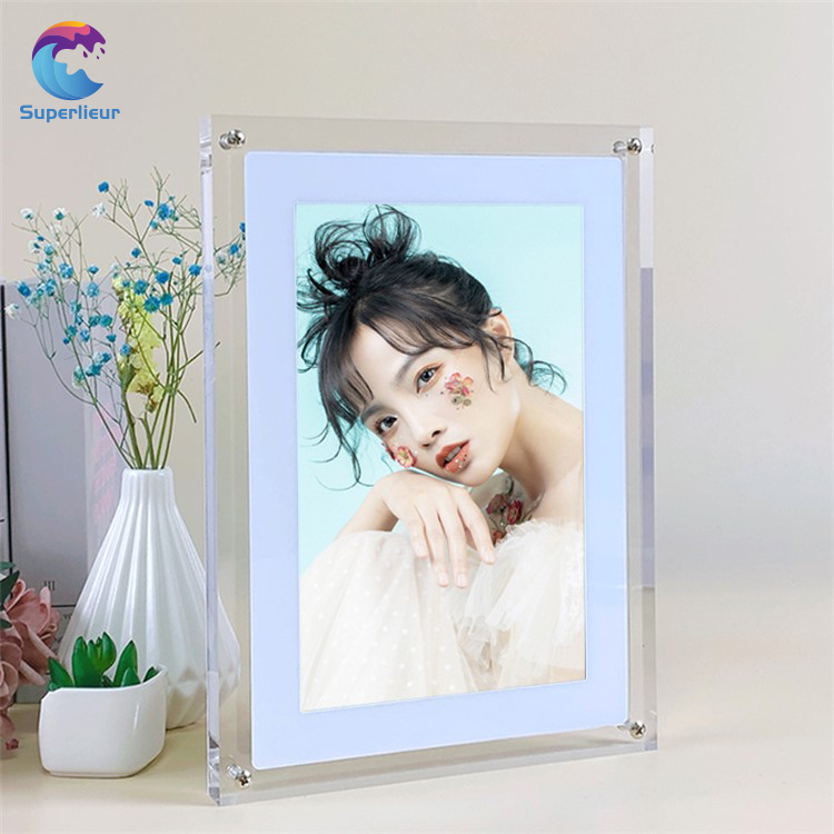 Superlieur Wi-fi 10.1 Inch IPS Screen Smart Frameo Display Acrylic Digital Photo Frame