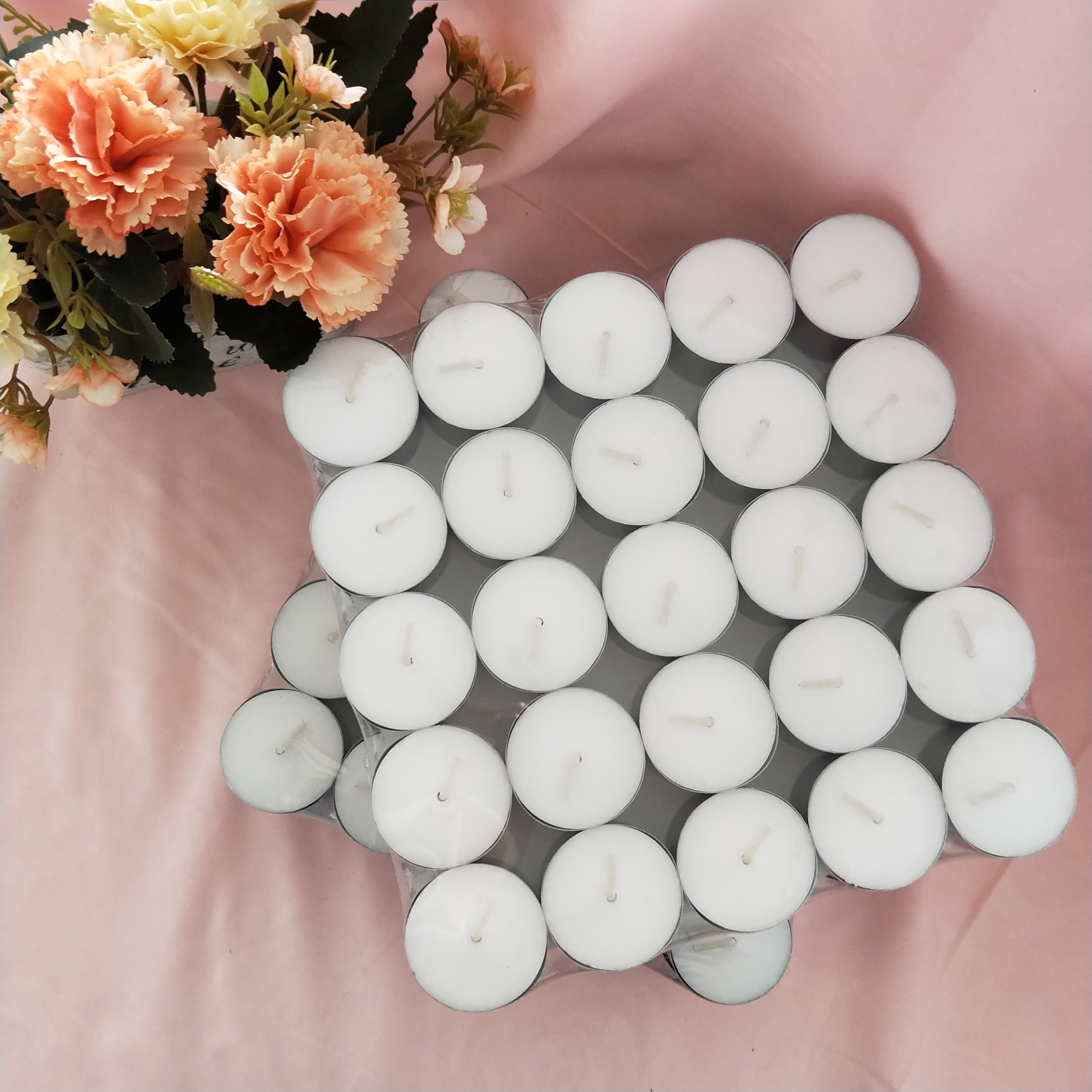 Unscented Tea Lights 100/Pkg White Tealight Candles