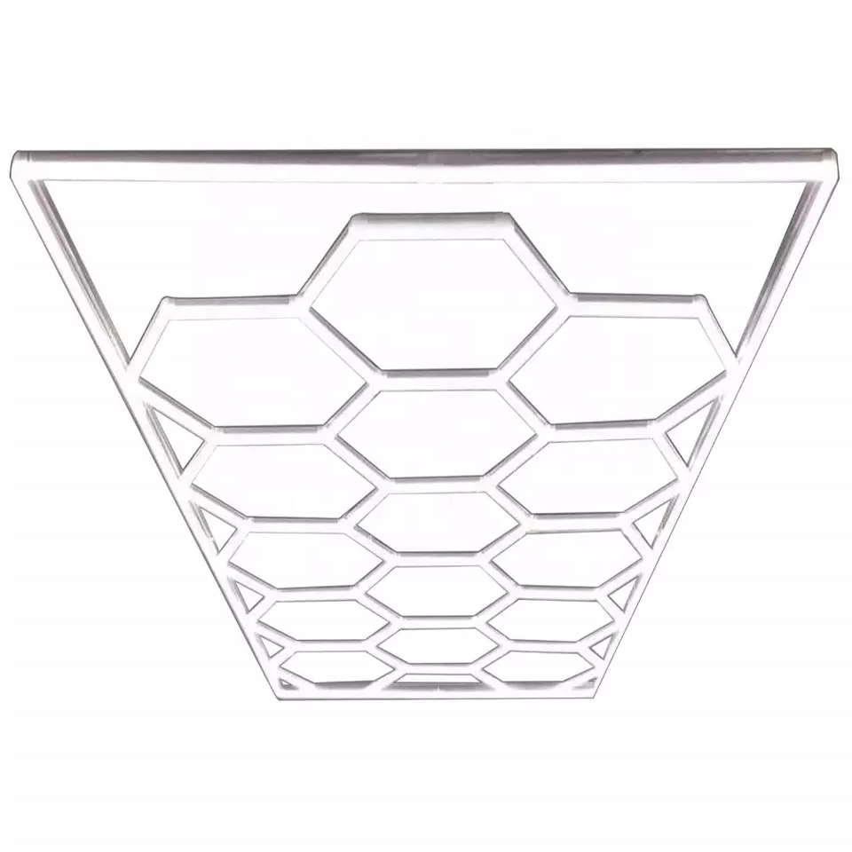 Honeycomb Auto Detailing Products Light Hexagon Garage Lights Wash Station Garage Ceiling Design hexagon Led Lights