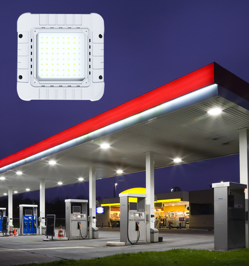 150W parking lot led light anti explosion outdoor waterproof etl approved led canopy light canopy light gas station led