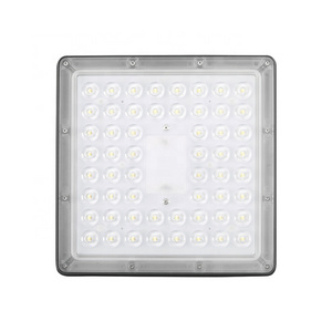 ETL outdoor led lamps Parking Garage Led Gas Station lamp CCT/Wattage adjustable lamps with sensors Square lens canopy light