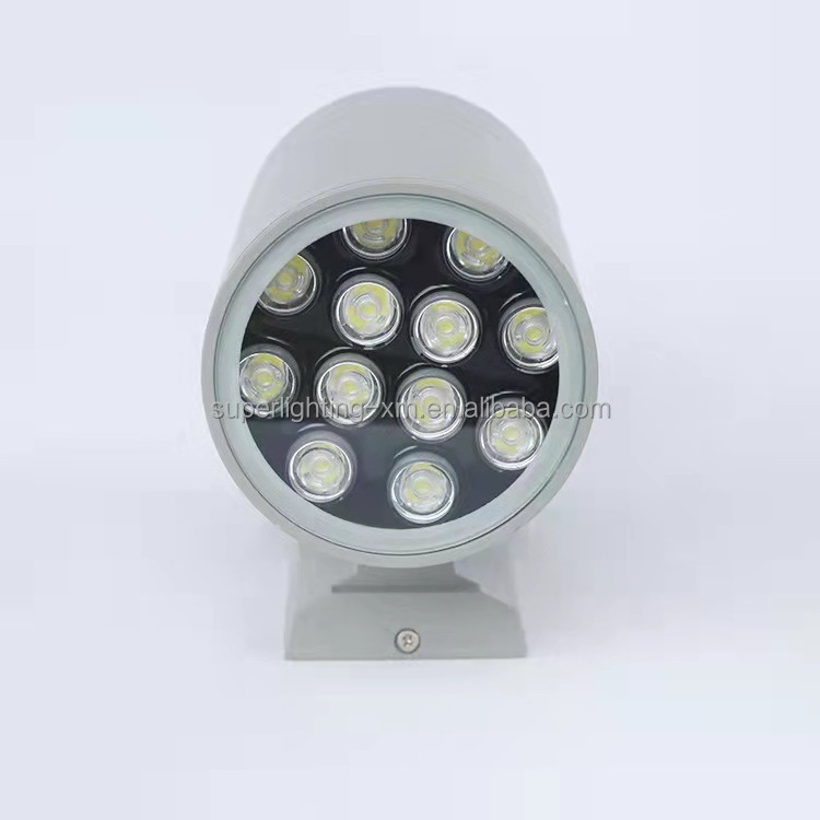 Integrated LED Cylinder Up Down Wall Light Outdoor IP65 Waterproof Wall Sconce Exterior Front Door Porch Light Fixtures