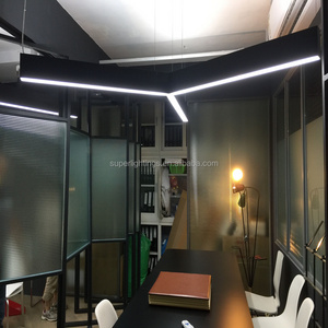 L21 profile indoor project chain direct in pendant hanging lamp led linear up and down lighting fixtures chandeliers