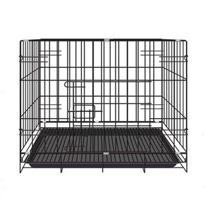 Stock Available Dog Cage With Wheels Factory Dog House Cage 2 Doors Dog Cage With Wheels