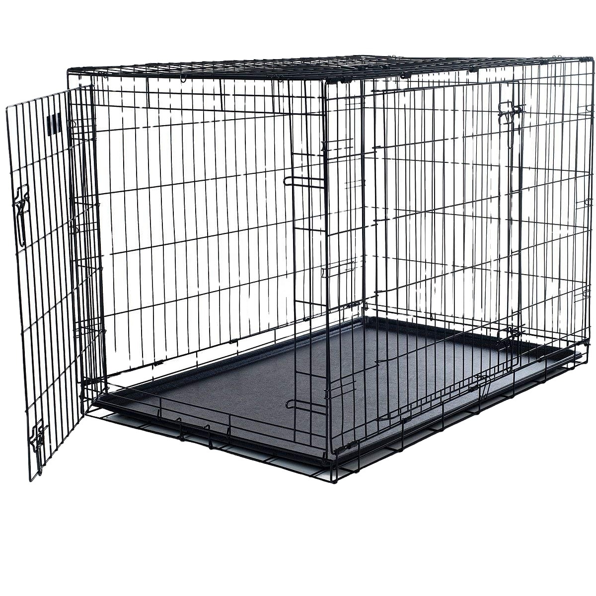 Factory Supply Iron Wire Strong Dog Cages Stackable Dog Kennels Large Outdoor Pet Cages Modern Dog Cage