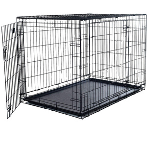 Factory Supply Iron Wire Strong Dog Cages Stackable Dog Kennels Large Outdoor Pet Cages Modern Dog Cage