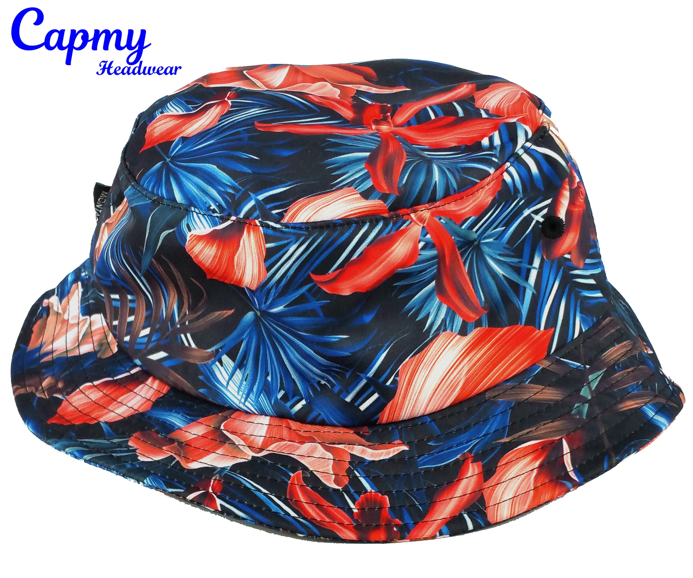 Cusomtize Your Own Logo Wholesale Sublimation Printing Bucket Hats Fisherman Designed Women Printed Bucket Cap Custom Bucket Hat