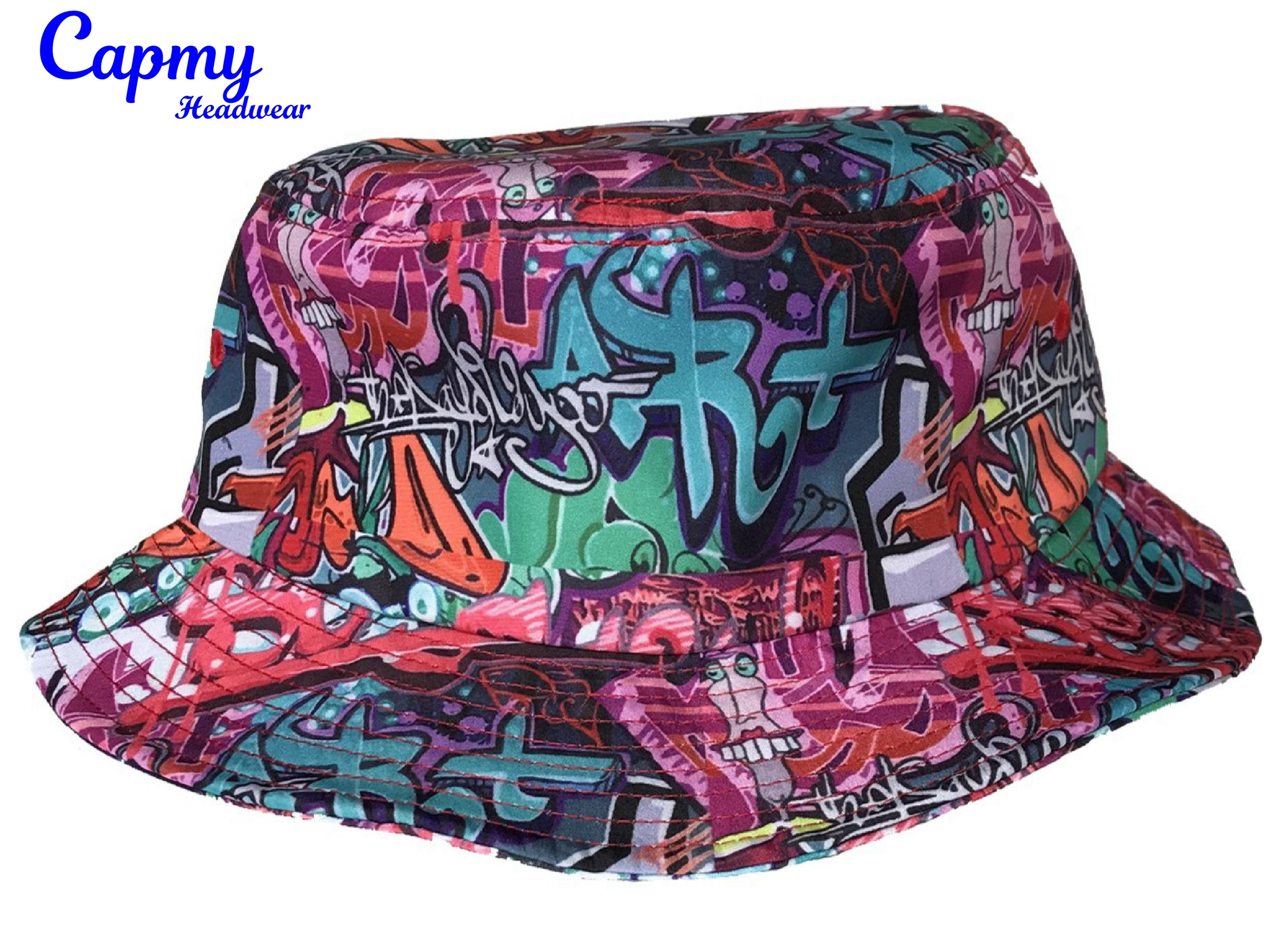 Cusomtize Your Own Logo Wholesale Sublimation Printing Bucket Hats Fisherman Designed Women Printed Bucket Cap Custom Bucket Hat