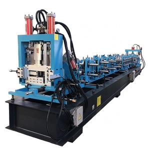 Building Construction Automatic Channel Profile CZ Purlin Roll Forming Machine