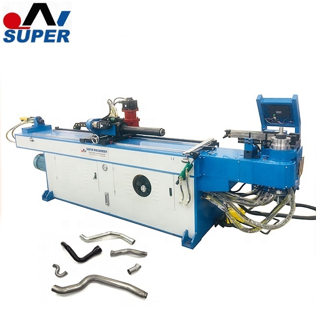 76mm large Round Pipe CNC mandrel pipe bender exhaust rolling hydraulic rotary draw tube bending machine