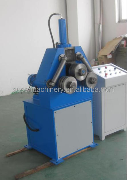 Motorized 3-roller round square Ring pipe and tube roll bending machine