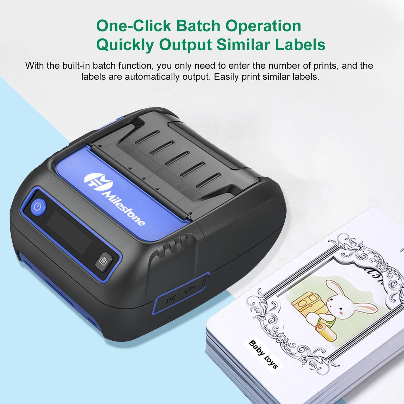 Milestone MHT-P18L Lottery Thermal Ticket Printer Printing Label Mini Printer Sticker Thermal