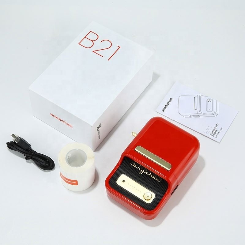 Niimbot B21 barcode qr code sticker label Portable printer jewelry Thermal Sticker Mini barcode label printer