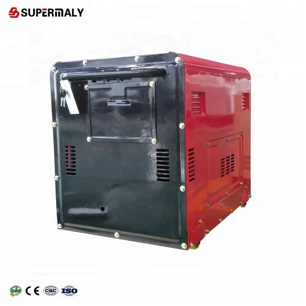 Home Use Four wheels portable Silent diesel generator air-cooled