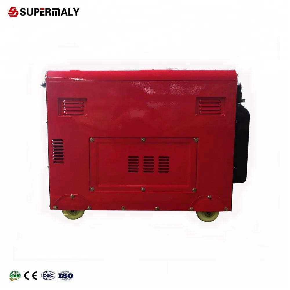 Home Use Four wheels portable Silent diesel generator air-cooled