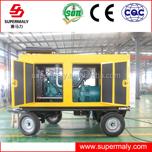 10KW to 500kw towable generator with famous brand engine