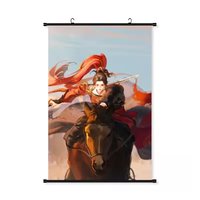 Banners Happy New Year Cotton Fabric Canvas Custom Poster Vinyl Anime Wall Scroll Hanging Up Banner