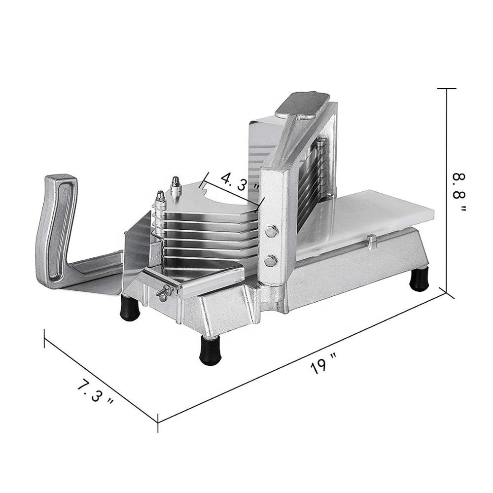 Commercial Tomato Slicer 3/8 Inch Heavy Duty Tomato Slicer Tomato Cutter With Built-in Cutting Board For Restaurant Or Home Use