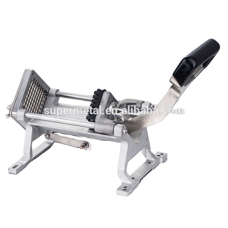 Stainless Steel Black Coated Silver Potato French Fry Cutter