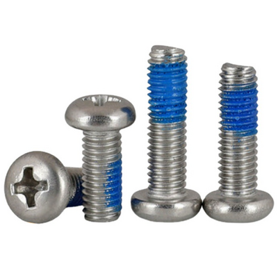 Custom Made Stainless Steel Pan Head Screws Nylon Lock M4 Pan Head Screw Thread Locked Bolt M1 M2 M3 M4 M6 M8 M5  Pan  Screw