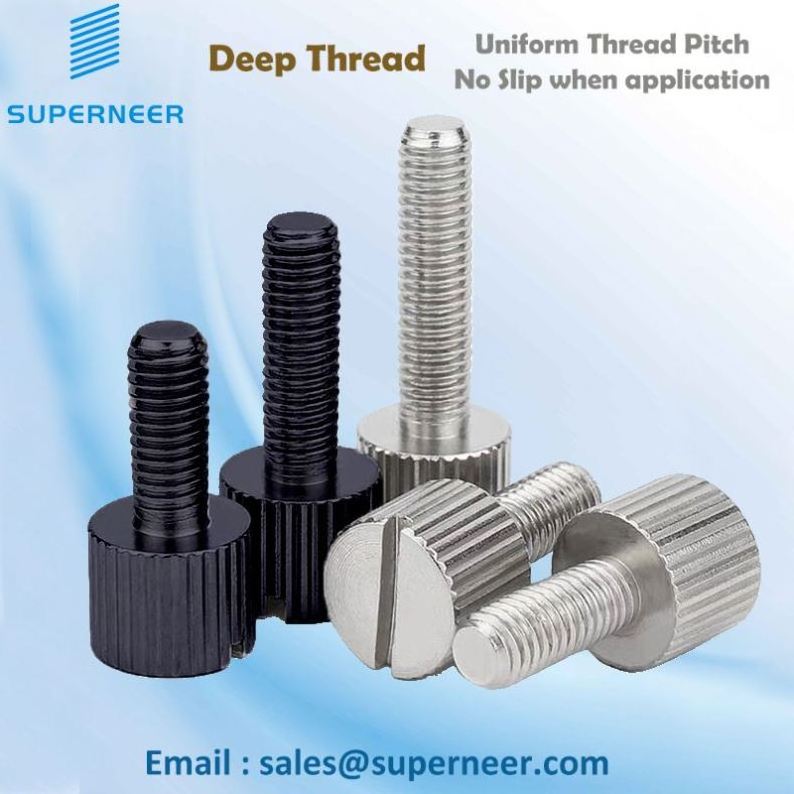 Various Specifications Competitive Price Polycarbonate Thumb Screw Stainless Steel M4x20