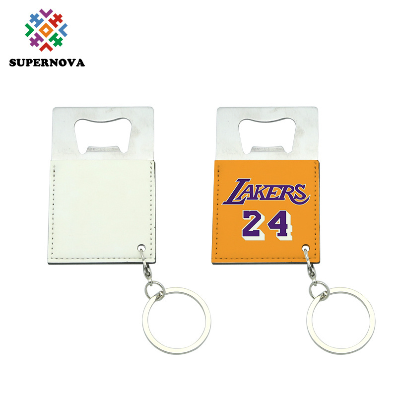 Sublimation Coated Blank Custom Stainless Steel Bottle Openers Sublimation Beer Bar Metal Bottle Opener With Logo