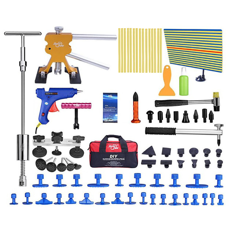 Super PDR Auto Body Dent Removal tool Reflector lamp Board Slide Hammer dent puller Glue gun PDR Tppl Kit for auto dent removal