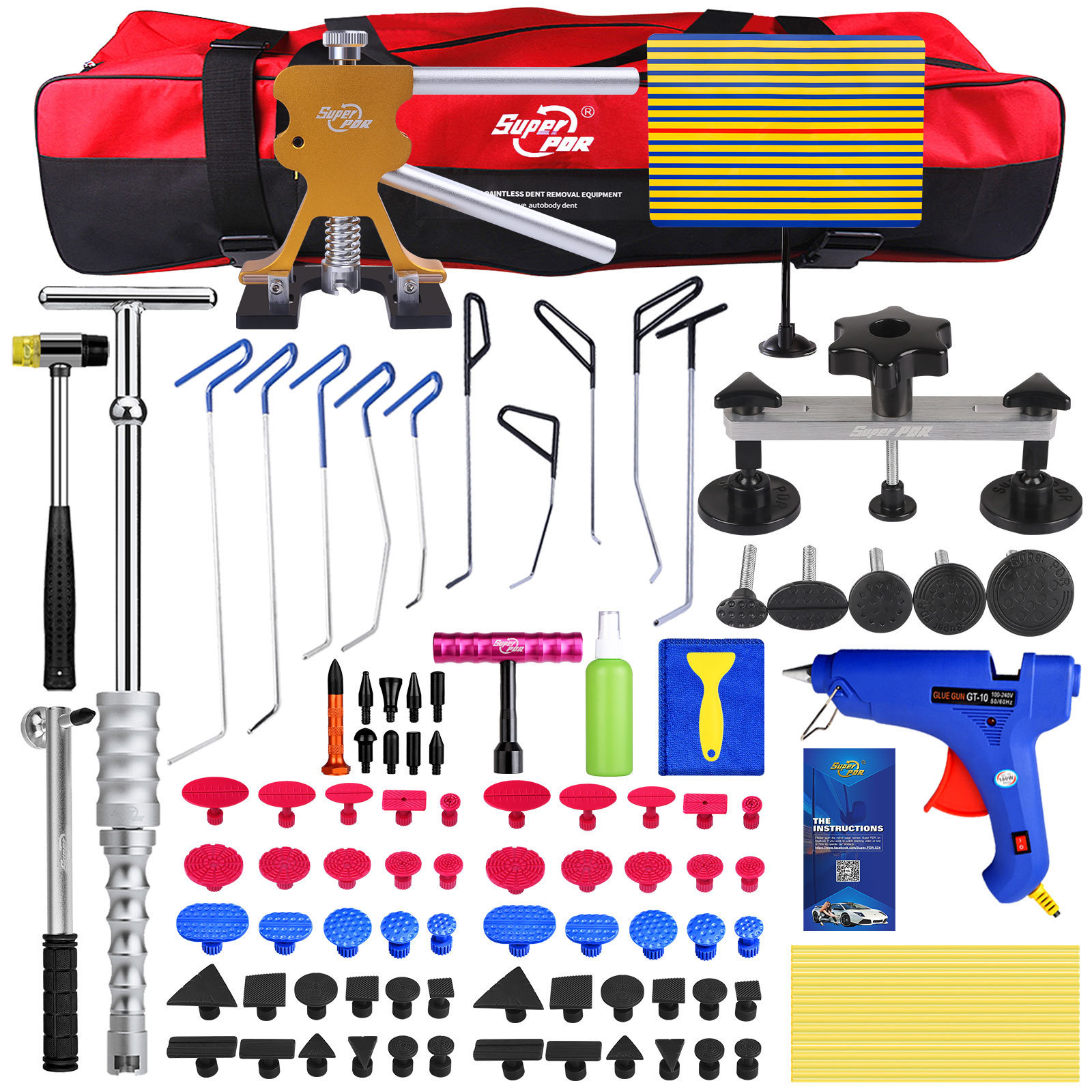 Super Pdr High Quality Pdr Auto Dent Repair Tools Fix Slide Hammer Glue Gun