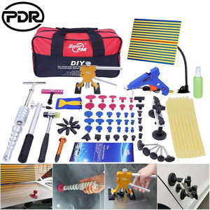 Super pdr tools kit car dent repair tool set repair bag glue puller glue gun for auto hand tool