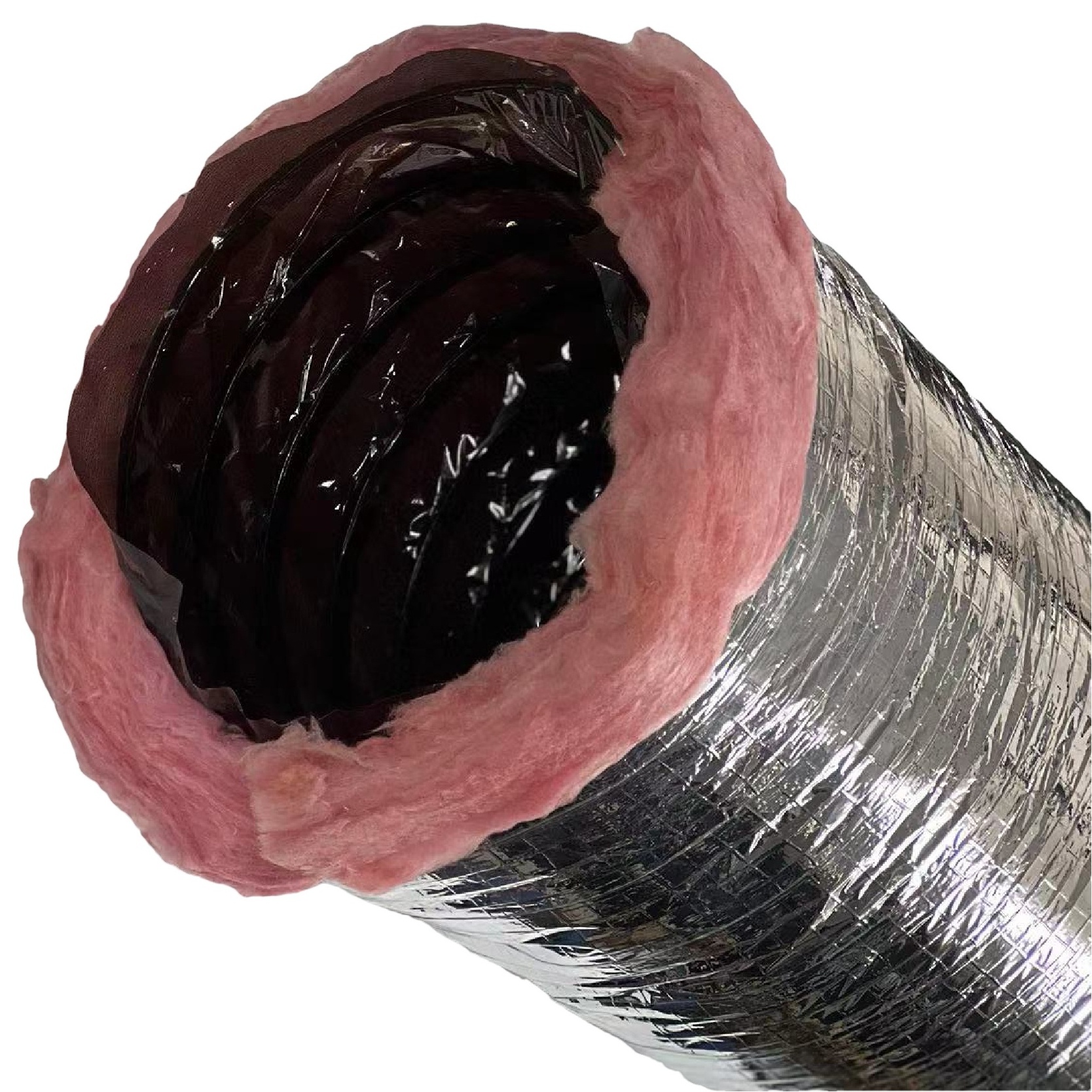 R6 R8 HVAC Systems duct/hose fiberglass reinforced aluminium insulated flexible ducts