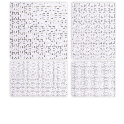 Custom your design rectangle sublimation blank printable jigsaw paper puzzles for printing