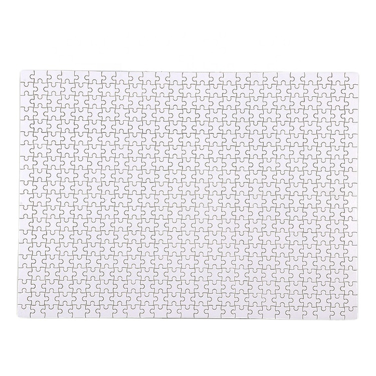 Custom your design rectangle sublimation blank printable jigsaw paper puzzles for printing