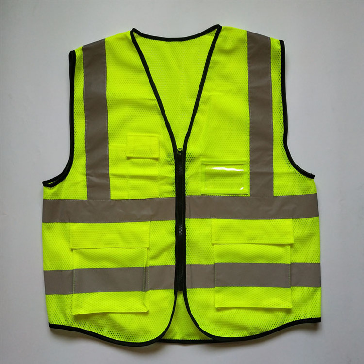 factory directly high visibility durable comfortable work wear reflector jackets visible polyester reflex vest for road safety